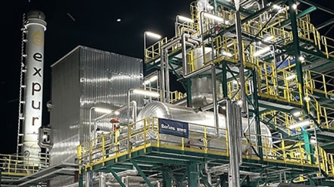 Chaudière biomasse de l'usine de chimie renouvelable d'Expur en Roumanie
