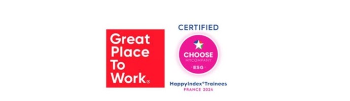 Logos Great Place To Work et Happy Trainees